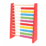 Medinis &bdquo;Abacus&ldquo; vaikų matematikos mokomasis žaislas skaičiuojamas karoliukų skaičiavimas raudona