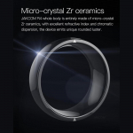 &bdquo;Jackcom R4 Smart Ring&ldquo; ne&scaron;iojamasis įrenginys NFC stebuklingas žiedas, atsparus vandeniui, sveikata vyrų, moterų žiedų papuo&scaron;alai, skirti &bdquo;iOS Android&ldquo; telefonui, juodas žiedas 12cm juoda