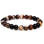 Magnetinės tigro akies hematito akmens karoliukai pora apyrankė Sveikatos priežiūra Magnetas vyrams Moterys padeda numesti svorio Papuo&scaron;alai
