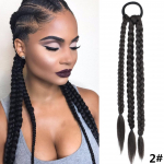 LUPU sintetiniai bokso nerijos suri&scaron;imo uodega moterims elastinga susukama pynė, guminė juosta plaukų priedai kar&scaron;čiui atsparūs netikri plaukai