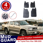Purvasaugis Toyota Picku Hilux 1998~2005 1999 2000 Priedai Automobilio Purvo Atvartai Priekiniai Galiniai Ratai Apsaugos Nuo Čiurk&scaron;lės Sparnas 1998~2005