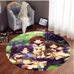 Animacinis CLANNAD apvalus kilimas seksualus animacinių filmų serialas Tėvų vaikų žaidimas Neslystantis augintinis svetainėje 60cmx60cm