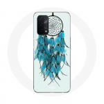 Coque pour Oppo A54 5G Attrape R&ecirc;ve Bleu Fond Blanc