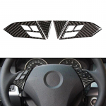 Automobilių modeliavimas tikro anglies pluo&scaron;to auto vidaus vairo skydelio jungiklio mygtuko rėmo dangtelio apdaila, skirta BMW 5 serijos E60 E61 2004-2010 m.