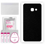 apgo Protective Skin Sticker for the back compatible with Samsung Galaxy A3 (2017), Wrap Film, Foil, Vinyl - Pattern Matte Black