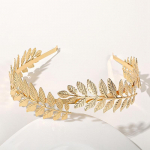 Naujas aukso spalvos lapų galvos papuo&scaron;alas, karūna, tiara, galvos apdangalas, deivės, graiki&scaron;kas galvos papuo&scaron;alas, nuotakos, vestuvių plaukų aksesuarai