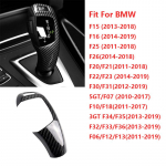 Anglies pluo&scaron;to pavarų perjungimo rankenėlės dangtelis, skirtas BMW 1 2 3 4 5 6 serijai X3 X4 X5 X6 F20 F22 F30 F34 F36 F10 F11 F06 F25 F26 F15 F16