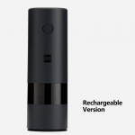 &bdquo;Xiaomi Huohou&ldquo; elektrinis automatinis pipirų ir druskos malūnėlio LED lemputė 5 režimų pipirų prieskonių grūdų porceliano malimo &scaron;erdies virtuvė Rechargeable Model