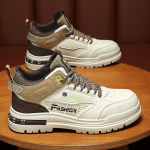 Vyri&scaron;ki laisvalaikio batai Madingi smėlio spalvos vyri&scaron;ki sportbačiai storapadžiai neslystantys laisvalaikio batai vyrams Prabangūs vyri&scaron;ki auk&scaron;takulniai batai