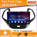 Android automobilio radijas Ford FIGO KA 2015 - 2020 Navigacija Multimedia grotuvas Stereo WiFi+4G DVD Vaizdo įra&scaron;as BT DSP Carplay 360 Kamera 4 core 1GB+32GB carplay