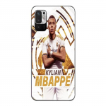 Coque Maniacase pour Xiaomi Redmi Note 10 5G Kylian Mbappe Real Madrid wallpaper celebration juoda