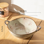 7,5 colio japoni&scaron;kas buitinis makaronų dubuo Keraminis sriubos dubuo su rankena salotų dubuo Makaronų dubuo Virtuvės indai Mikrobangų krosnelė Kepiniai