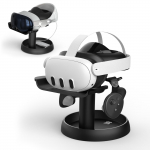 AMVR stovas, suderinamas su Meta Quest 3 priedais Universalus VR ausinių ekrano doko laikiklis, skirtas Quest 2/Pico 4/Vision Pro PSVR2 juoda