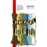 12 fils coton multicolores x 8 m - Hiver