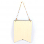Suspension Fanion - Graine Cr&eacute;ative - 20 cm x 8.8 cm - Bois naturel - Personnalisable - Mixte