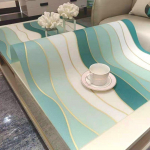 Vandeniui atsparus kilimėlis PVC plastikinis kavos staliuko kilimėlis Aliejui atsparus, nenuplikęs, neskalbiamas stalo kilimėlis, staltiesė, kri&scaron;tolinė TV spintelė, skaidrus kilimėlis 60*60cm