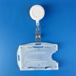 I&scaron;traukiamas raktų pakabukas i&scaron;traukiamas ženklelis Ritės ID dirželio vardo etiketė su skaidraus kieto akrilo plastiko darbo asmens tapatybės kortelės laikiklio apsauginiu dangteliu