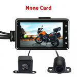 Motociklo vaizdo registratorius Didelės rai&scaron;kos naktinio matymo 720P Dvigubas objektyvas Vandeniui atspari kamera Automobilio vaizdo registratorius Dual Lens juoda