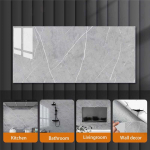 Savaime lipnus PVC dirbtinio marmuro plytelių lipdukas Vandeniui atsparus Nulupk ir priklijuok Sienos lipdukas Virtuvės sienelės apdailai Vonios dekorui 20pcs