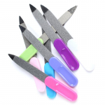 2 vnt Dvipusis nerūdijančio plieno metalinis nagų dailės dildė manikiūro pedikiūro įrankis 9cm