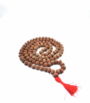 7 veidų Rudraksha Japa Mala 108+1 karoliukai | Natūralūs ir sertifikuoti maldos karoliukai | Meditacijos ir gydymo Mala
