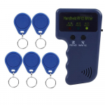 Ne&scaron;iojamas RFID ID kortelių kopijuoklis, raktų skaitytuvas, ra&scaron;ytuvas, dublikatorius 125KHz+5 vnt. žymų