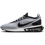 Nike Air Max Flyknit Racer Balti Juodi Vyri&scaron;ki Sportbačiai DJ6106-002 44