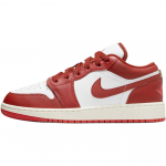 Air Jordan 1 Low SE GS Dune Red Vaikams Balti Lobster Sail Bėgimo bateliai FJ3465-160 38.5 white