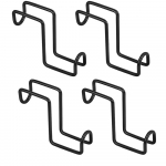 4 vnt. 4 colių arklių kamanų kablys ant bėgių, skirtas pakabinti arklių kamanų kau&scaron;ams