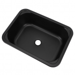Kemperio kriauklė 12L talpos 15 X 11 X 5,7 colio Vieno dubens nerūdijančio plieno kriauklė su 40 mm nutekėjimo anga Valtims, Karavanams, Kemperiams
