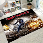 3D Geležinių Merginų Muzikos Grupės Meninis Kilimas-Takelis Miegamajam Svetainei Sofai Namų Durų Takelis Dekoras, Didelis Vaikams Neslystantis Grindų Takelis 70x100cm( 27x39in )