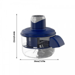 Automatinis elektrinis vaisių skustukas, i&scaron;manus lupimo aparatas, ne&scaron;iojamas belaidis vynuoginių pomidorų, česnakų skustukas, namų virtuvės įrankis mėlyna