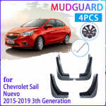 4 vnt Automobilių purvasaugiai Chevrolet Sail Nuevo 2015 2016 2017 2018 Purvasargiai Purvasaugiai Sparnai Purvasaugiai Auto