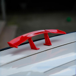 Universalus Automobilio Galinis Sparnas Anglies Pluo&scaron;to I&scaron;vaizdos Mini Modifikuoti Juodi Balti Raudoni Galiniai Sparnai Modelis Automobilio Stiliaus Apdaila Automobilio raudona