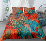 Juoda Mandala Boho Antklodės užvalkalų rinkinys Karali&scaron;ko dydžio Karali&scaron;kas dydis Dvigulis Pilnas Viengulis Dydis Patalių rinkinys EU Single(135*200cm)3pcs