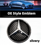 Grotelių emblema Žvaigždės logotipas Automobilio priekinių grotelių ženklelis Mercedes BenzW204 W205 X253 W213 W212 W176 W177 W167 W246 W117 Aksesuarai GL-X166 2013-2015