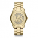 Michael Kors Sofie Cirkonio Sidabro Tonas Nerūdijančio Plieno Moteri&scaron;kas Laikrodis MK5852 auksas