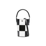 Longchamp &Eacute;pure 18 Patikrintas Spaudinys Metalinis Sagtis Rankinė Mini Moteri&scaron;kos rankinės Juoda Balta 10213HDU067 Basic Set (Bag+Dust Bag)