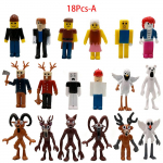 18vnt./Rinkinys Kar&scaron;tas 99 Naktys Mi&scaron;ke Elnias Vilkas 10cm Figūrėlė Dekoracija Kolekcija Gimimo Diena Siaubinga &Scaron;ventė Kalėdinės Dovanos Žaislai Vaikams