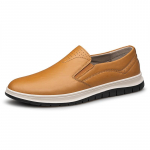 Natūralios odos vyri&scaron;ki batai Itin lengvi vyri&scaron;ki loaferiai Lauko mokasinai Kvėpuojantys slip-on vairavimo batai Laisvalaikio vyri&scaron;ki plok&scaron;čiapadžiai vaik&scaron;čiojimui 37 &scaron;viesiai ruda spalva
