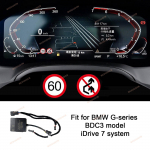 BMW greičio ribojimo informacijos modulio prietaisų skydelio ekranui SLI emuliatoriaus ekranas prietaisų F G serijoms su NBT CIC ID7 BDC3-iDrive 7