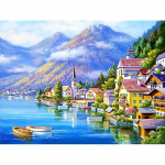 &bdquo;Huacan&ldquo; &bdquo;pasidaryk pats&ldquo; 5D kra&scaron;tovaizdžio deimantinis siuvinėjimas kri&scaron;toliniu akmeniu tapybos kryželiu dekoro dovana 30*40 cm