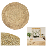 Les Tr&eacute;sors De Lily [R0045] - Tapis jute 'Boho' beige - 120 cm