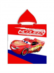 &bdquo;Disney Cars&ldquo; vonios pončas su gobtuvu 55x110 raudona