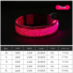 Naminių gyvūnėlių reikmenys &scaron;unų &scaron;viečiantis antkaklis LED &scaron;viesą skleidžiantis antkaklis Pet Leopard dėmėtas &scaron;uns antkaklis Fluorescencinės linijos XL rožinė