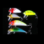 Mi&scaron;rių modelių žvejybos masalų rinkinys Lifelike Minnow Lure Crank Baits Tackle Treble Hooks Kit 5/20/56PCS 5 PCS