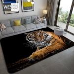 &Scaron;iaurės &scaron;alių prabangus gyvūnų juodas 3D kilimas Svetainės apdaila Namų žuvies leopardo ra&scaron;to kilimėlis miegamojo flanelinis kilimėlis vonios kambario grindys 120x180cm 1pcs