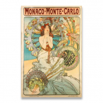 Pasirinktinis Alphonse Mucha plakatas, drobė 21*30cm