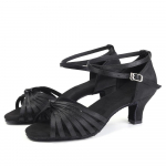 Profesionalūs 5 cm vidurinio kulno moteri&scaron;ki sportiniai &scaron;okių batai Vidiniai Lotynų Amerikos &scaron;okių batai Salsa 34 juoda