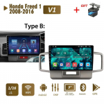 Android automobilinis stereofoninis radijas, skirtas Honda Freed 1 2008-2016 automobiliniam daugialypės terpės grotuvui DVD garsiakalbiai galvos blokas garso WIFI 1+16GB A